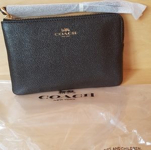 NWT Authentic Coach black wristlet